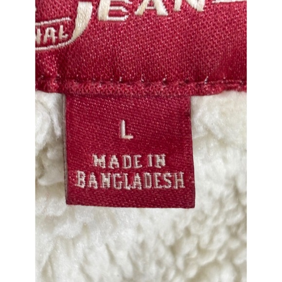 Arizona Jean Co Mens Sherpa Lined Hoodie Gray Herringbone Full Zip Men's Size L - Picture 5 of 8